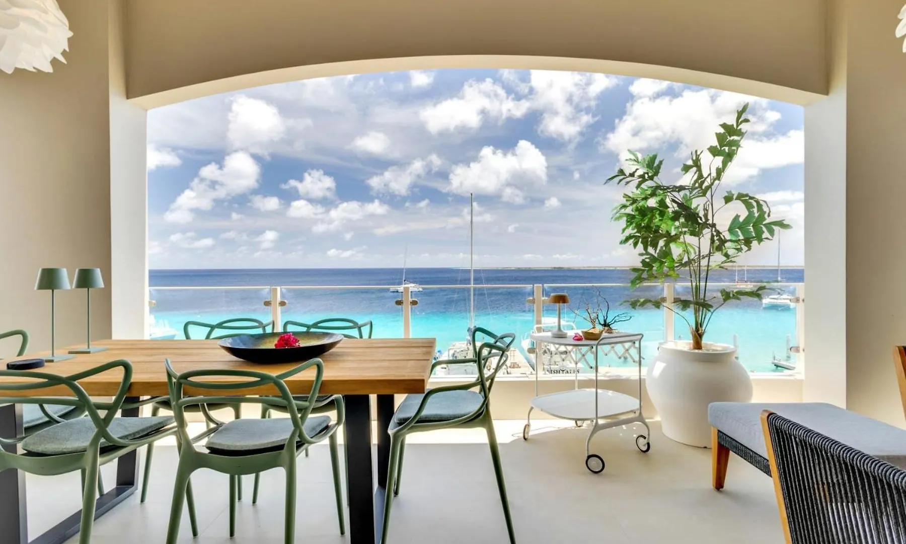 Las Dunas With Stunning Sea View And Shared Pool Kralendijk  Apartment